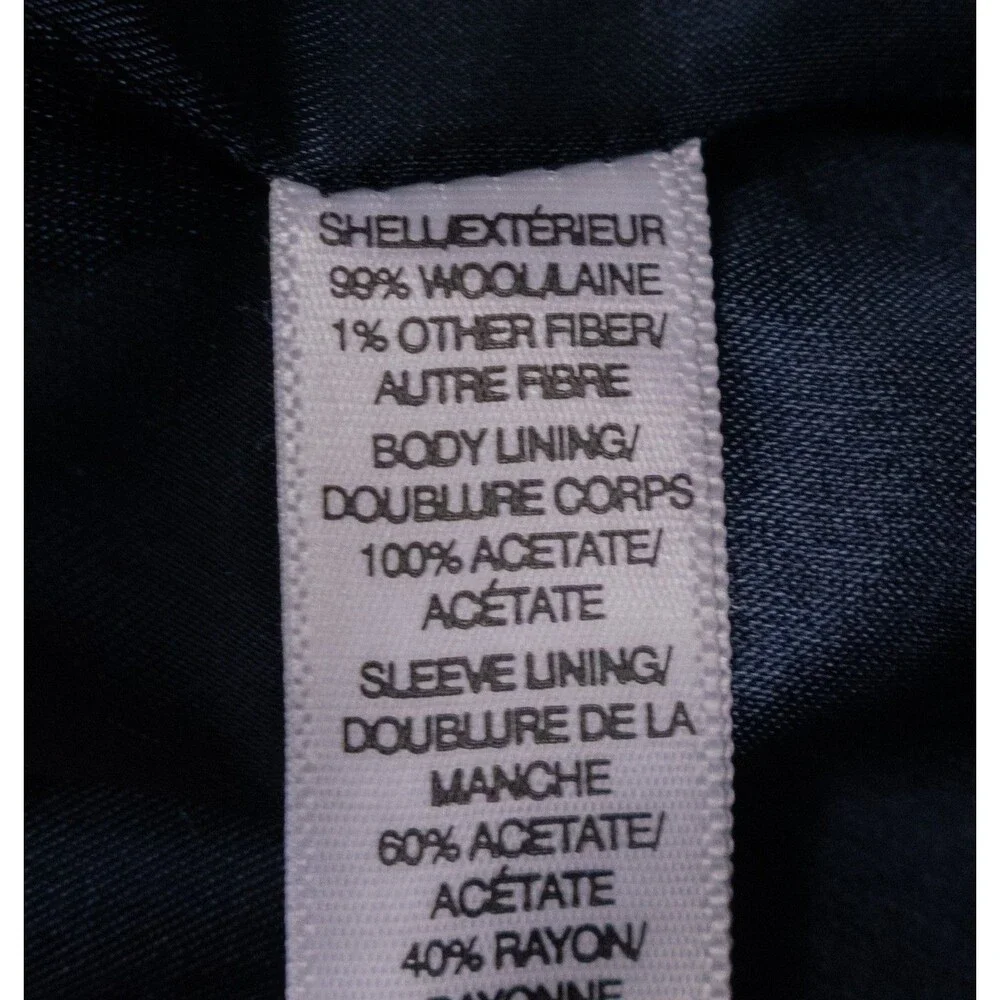 Banana Republic 2-Pcs Stripped Blue Classic Wool Suit Jacket Sz 42R Pants 36X30